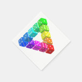 Dice Driehoek Papieren servetten (Hoek)