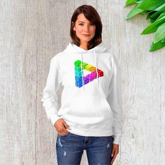 Dice Driehoek Vrouwen Hoodie