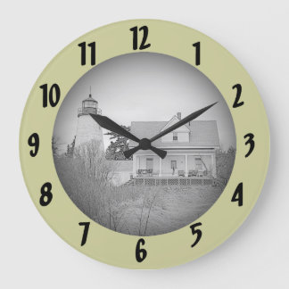 Dice/Dyce Head Lighthouse Maine Sketch Wall Klok