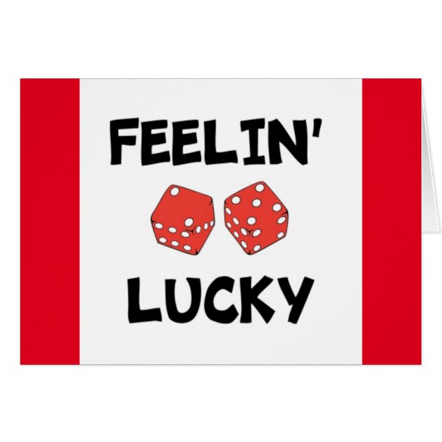 DICE "FEELIN' LUCKY" (Voorkant Horizontaal)