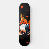 Dice & Fire Cool Street Art Skateboard (Voorkant)