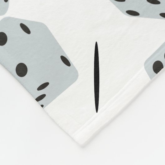 Dice Fleece Deken (Hoek)