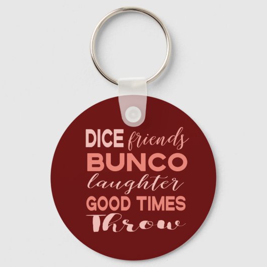 Dice Friends Bunco Sleutelhanger (Voorkant)
