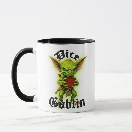 Dice Goblin D&D Mug (Gauche)