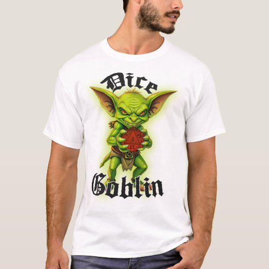 Dice Goblin D&D T-shirt (Voorkant)