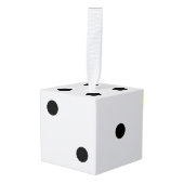 Dice Kubus Ornament (Voorkant hoekig)