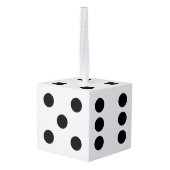 Dice Kubus Ornament (Achter hoekig)