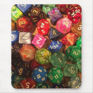 Dice mousepad voor gamers muismat