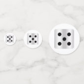 Dice Nummer vijf Confetti (Achterkanten)
