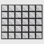 DICE PATTERN CADEAUPAPIER (Vlak)