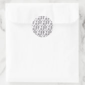 DICE PATTERN RONDE STICKER (Tas)
