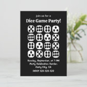 Dice Roll Game Party Kaart (Staand voorkant)