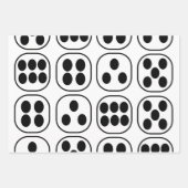 Dice Roll verjaardagsfeestje Inpakpapier Vel (Voorkant 3)