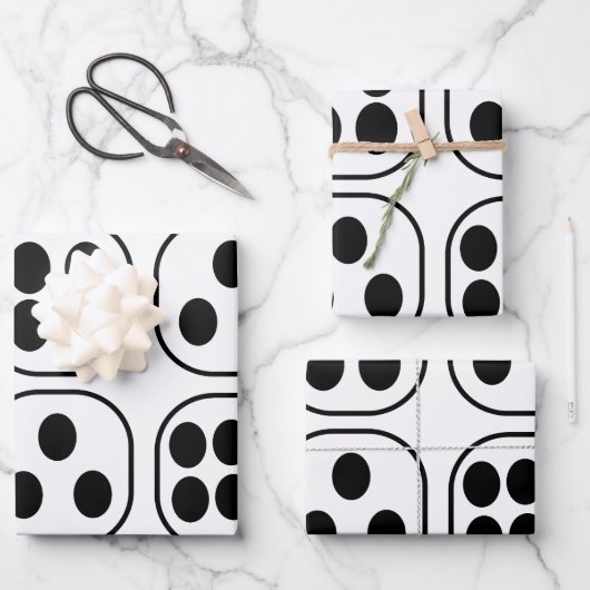 Dice Roll verjaardagsfeestje Inpakpapier Vel (Voorkant)