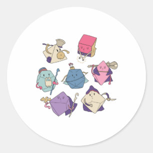Dice-tekens Ronde Sticker