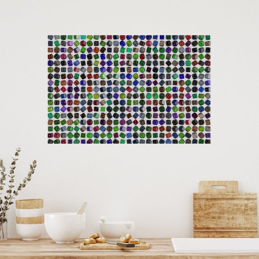 Dice Theme IV Poster (Keuken)