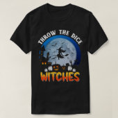 Dice Witches Bunco Party Funny Halloween T-shirt (Design voorkant)