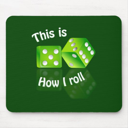 Dices mousepad muismat (Voorkant)