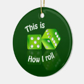 Dices-ornament Keramisch Ornament (Links)