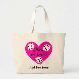 Dicey Heart Canvas tas