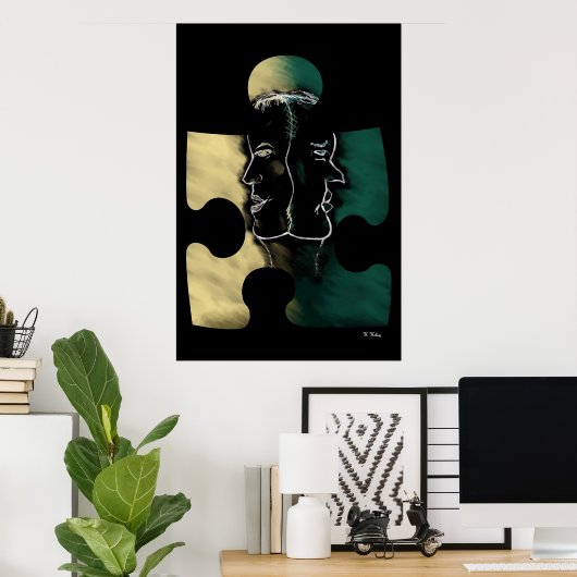 Dichotomaatafdruk Poster (Thuiskantoor)