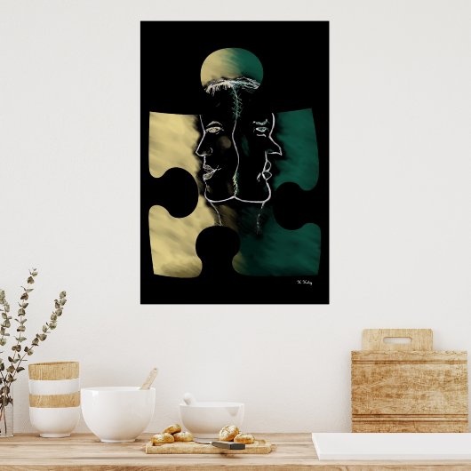 Dichotomaatafdruk Poster (Keuken)