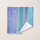Dichroomkleurige regenboogkleuren bad handdoek (Wasdoekje)