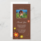 Dicht bij het hart bedankkaart (Voorkant / Achterkant)