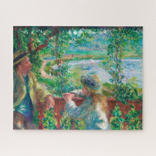 Dicht bij het meer door Renoir Impressionist Paint Legpuzzel (Horizontaal)