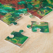 Dicht bij het meer door Renoir Impressionist Paint Legpuzzel (Zijkant)