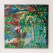 Dicht bij het meer door Renoir Impressionist Paint Legpuzzel (Horizontaal)