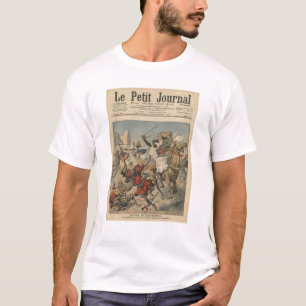 Dichtbij Casablanca worden de goumiers die het gel T-shirt