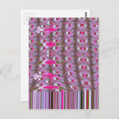 Dichte en ingewikkelde Abstracte patroonkunst afdr Briefkaart (Voorkant / Achterkant)