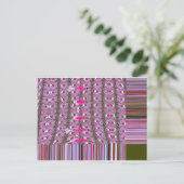 Dichte en ingewikkelde Abstracte patroonkunst afdr Briefkaart (Staand voorkant)