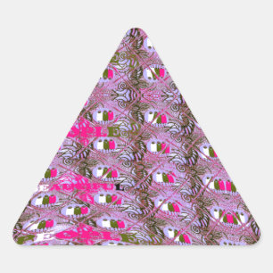 Dichte en ingewikkelde Abstracte patroonkunst afdr Driehoek Sticker
