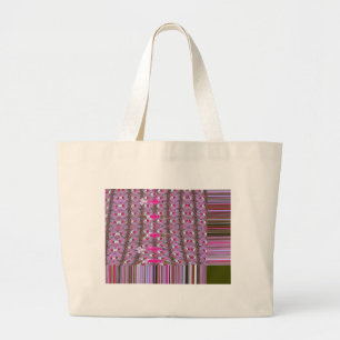 Dichte en ingewikkelde Abstracte patroonkunst afdr Grote Tote Bag
