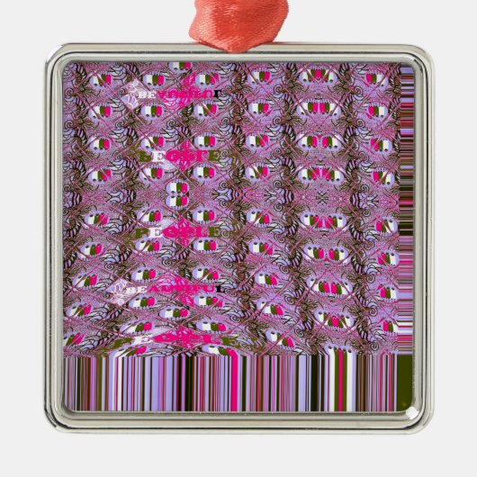 Dichte en ingewikkelde Abstracte patroonkunst afdr Metalen Ornament (Voorkant)