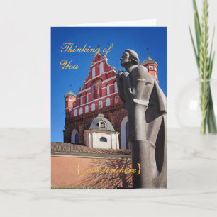 Dichter Adomas Mickevicius, Vilnius - het Denken Kaart