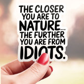 Dichter bij de Natuur Sticker