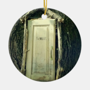 Dichter Boom Keramisch Ornament