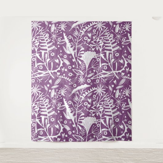 Dichtheid botanische bessen wandkleed (Voorkant)