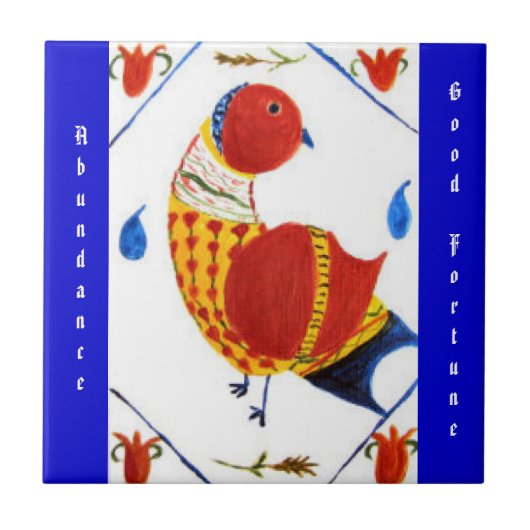 Dichtheid en goede fortuin PA Nederlandse hex-teke Tegeltje (Voorkant)