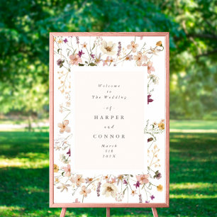 Dichtheid gedroogd wild Pampas Wedding Poster