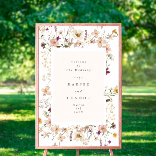 Dichtheid gedroogd wild Pampas Wedding Poster