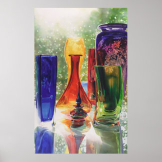 "Dichtheid" Kunstglas Waterverf schilderen Poster