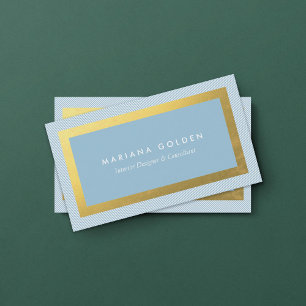 Dick Gold Border op Custom Color Visitekaartje