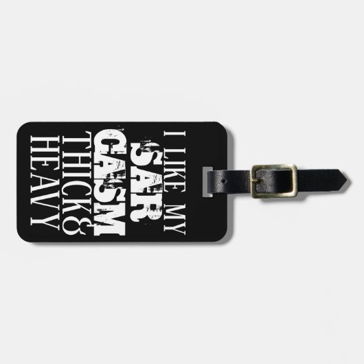 Dick & Heavy Sarcasm Bagagelabel (Voorkant horizontaal)