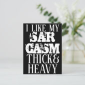 Dick & Heavy Sarcasm Briefkaart (Staand voorkant)