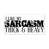 Dick & Heavy Sarcasm Zelfinktende Stempel (Design)