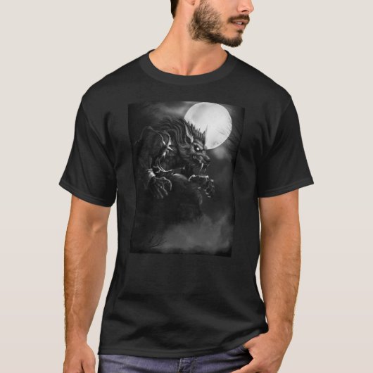 Dick Mummy: Howling Moon Werewolf T-Shirt (Voorkant)